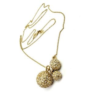 Ann Taylor Jewelry - Ann Taylor Goldtone Triple Pave Balls Chain Ann Taylor Jewelry - Ann Taylor Goldtone Triple Pave Balls Chain